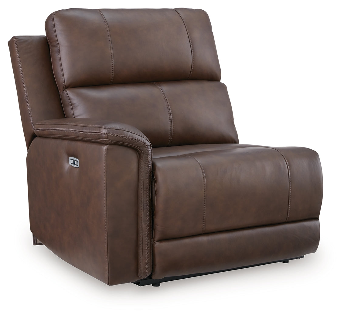 Bleckley Espresso Left-Arm Facing Power Recliner from Ashley - Luna Furniture
