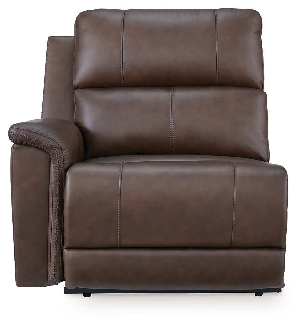 Bleckley Espresso Left-Arm Facing Power Recliner from Ashley - Luna Furniture