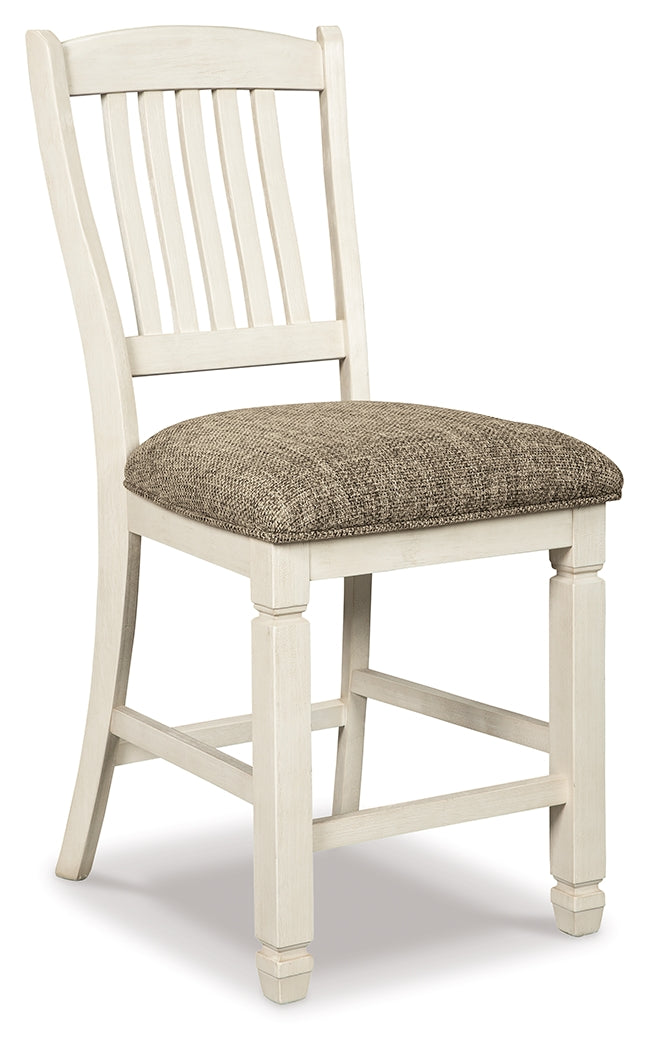 Bolanburg Antique White Counter Height Dining Table and 4 Barstools from Ashley - Luna Furniture