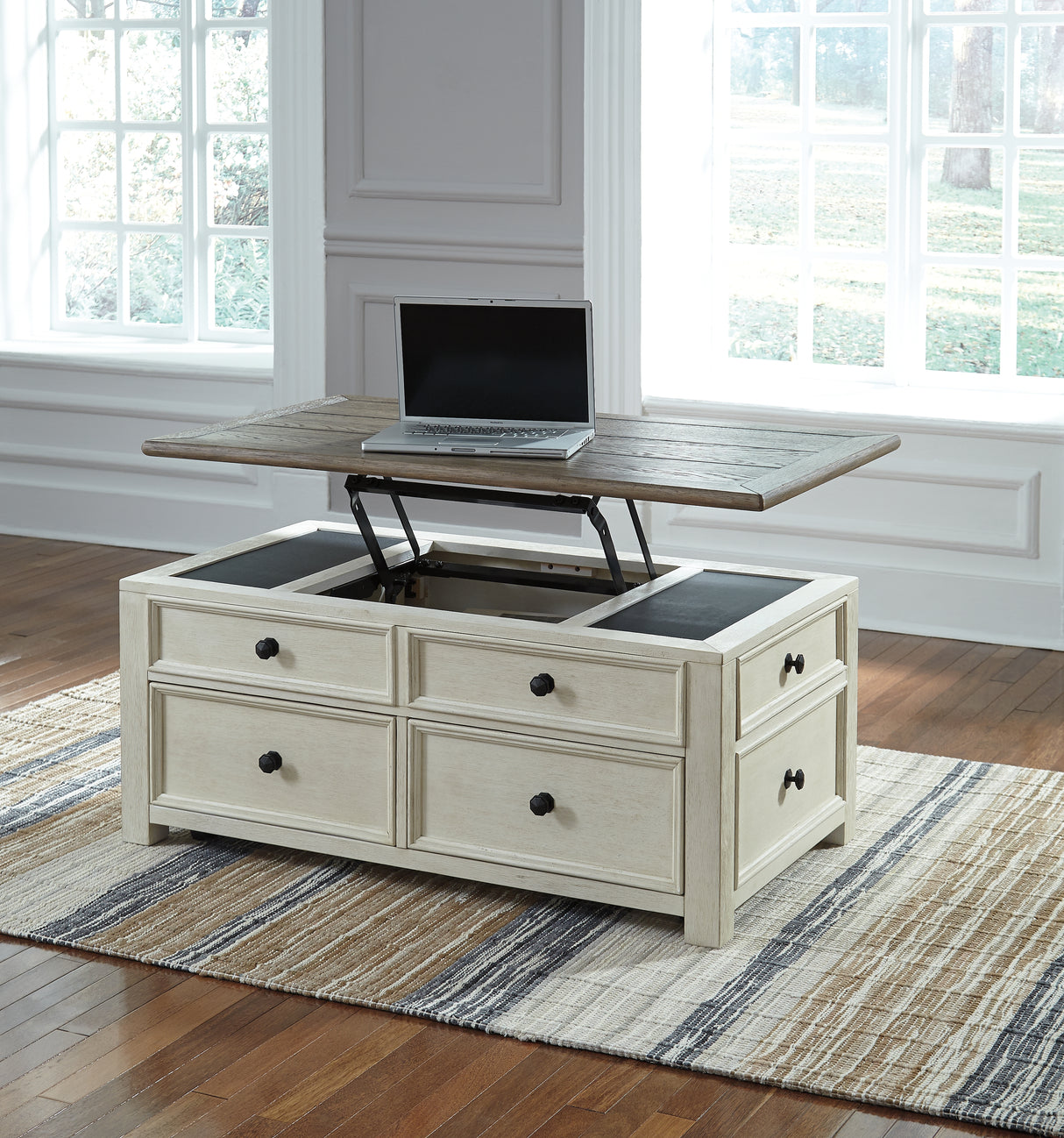 Bolanburg Coffee Table with 2 End Tables in Two-tone from Ashley Furniture - Luna Furniture