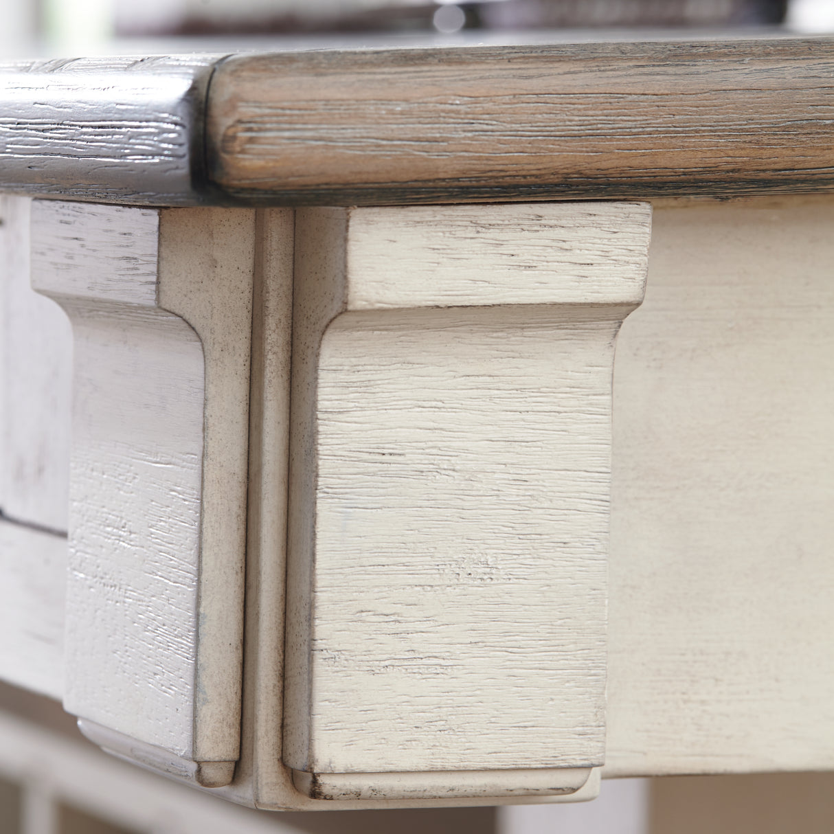 Bolanburg Counter Height Dining Table and 6 Barstools in Two-tone from Ashley - Luna Furniture