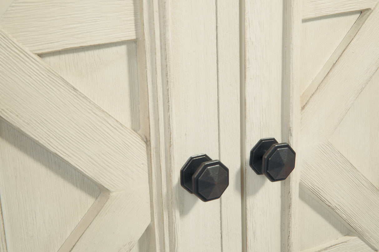 Bolanburg Dining Table and 10 Chairs with Storage in Antique White from Ashley - Luna Furniture