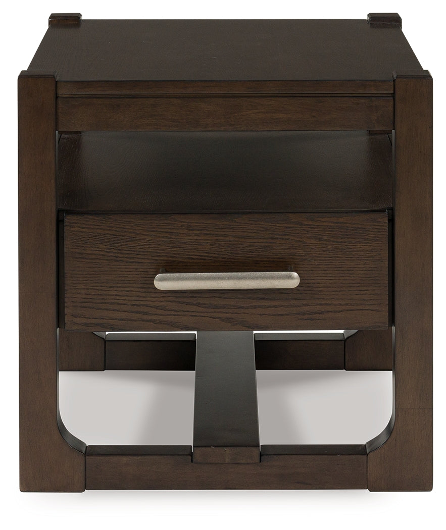 Breckington Dark Brown End Table from Ashley - Luna Furniture
