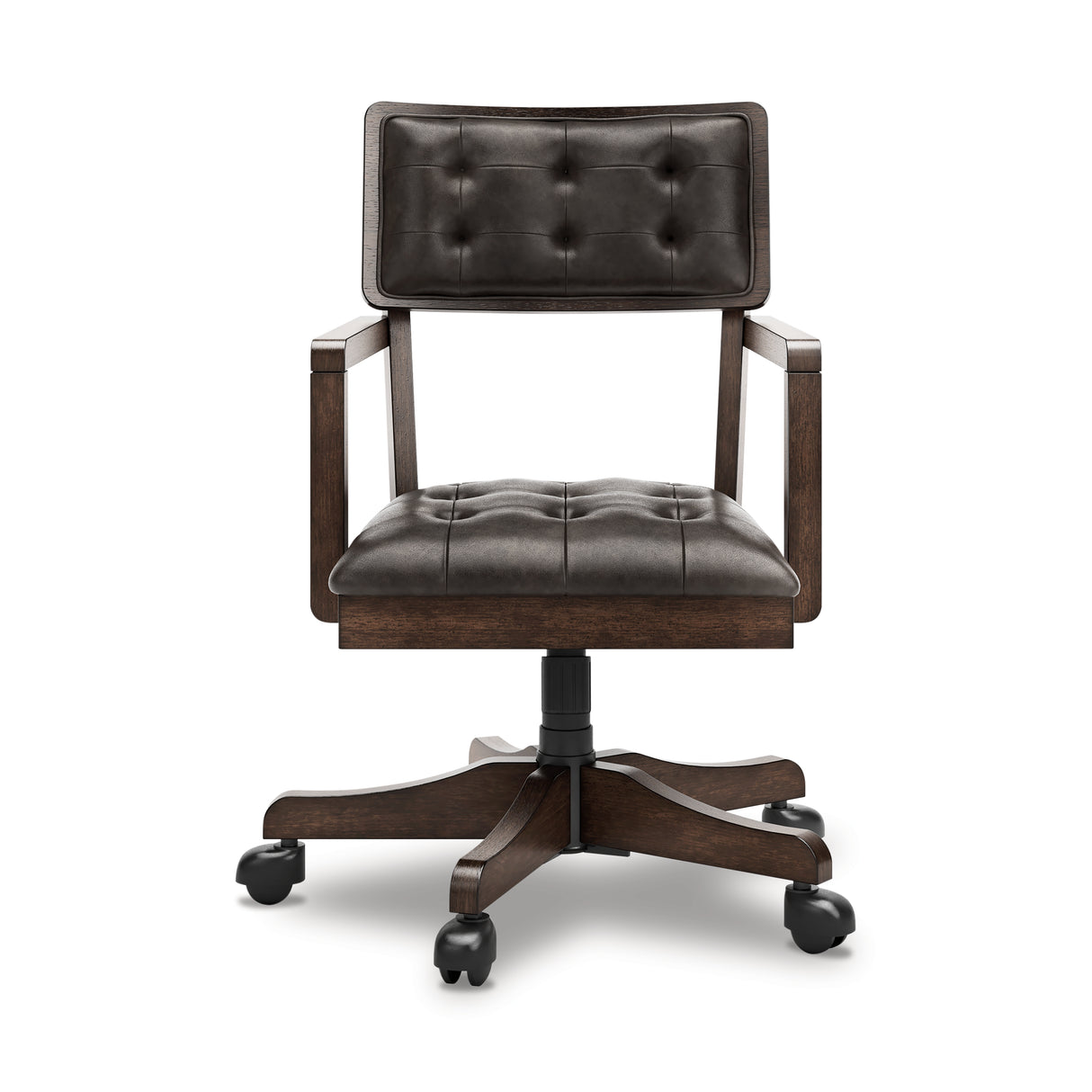 Breckington Dark Brown Home Office Desk Chair from Ashley - Luna Furniture