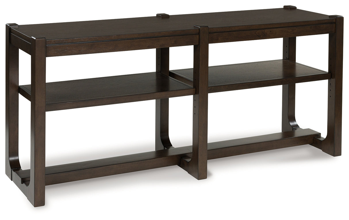 Breckington Dark Brown Sofa Table from Ashley - Luna Furniture