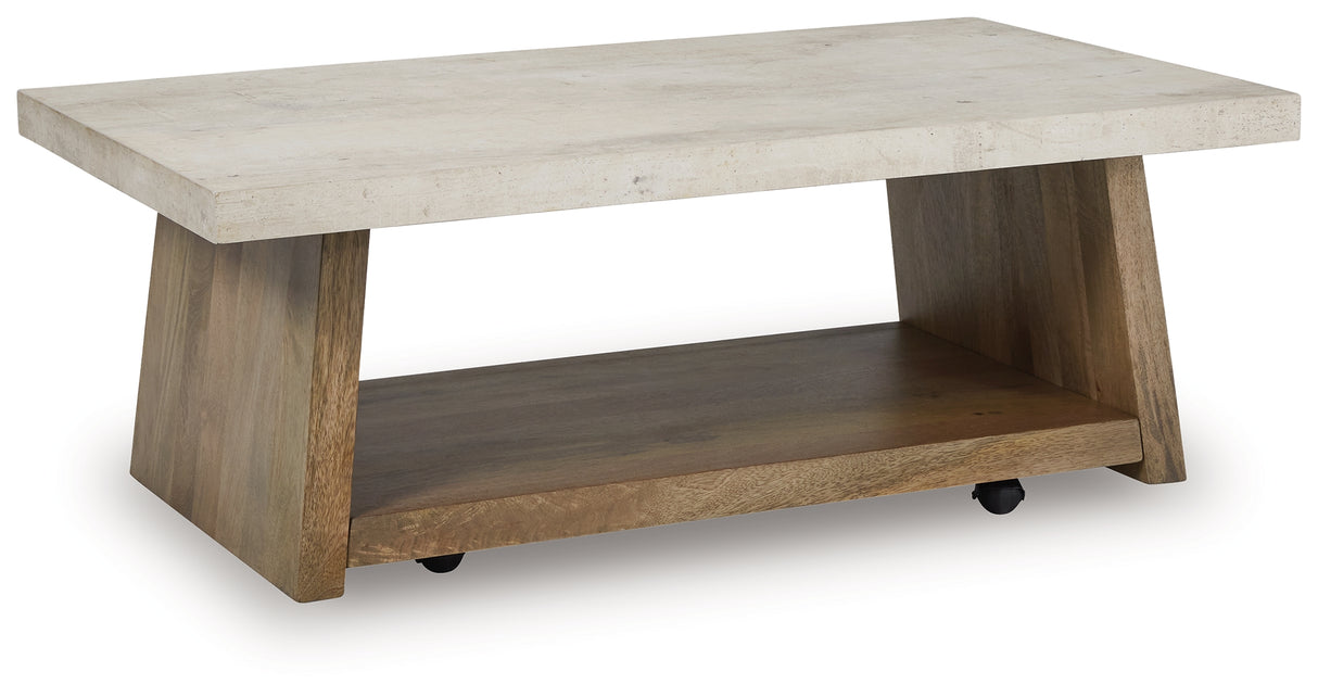 Brendalhouse Light Brown Coffee Table from Ashley - Luna Furniture