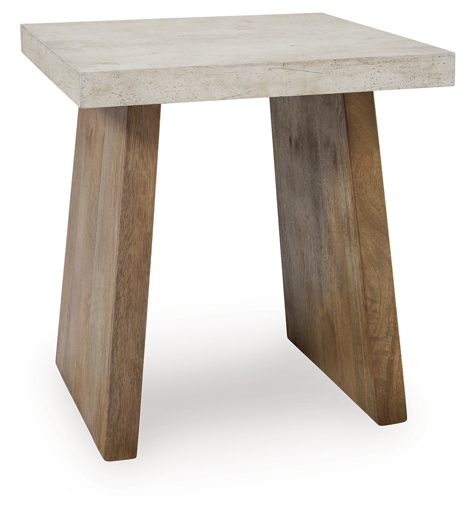 Brendalhouse Light Brown End Table from Ashley - Luna Furniture
