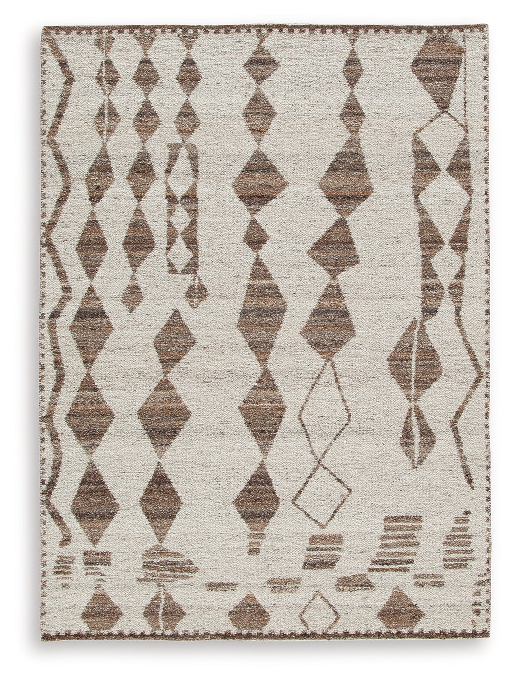 Brettler Beige/Brown Medium Rug from Ashley - Luna Furniture
