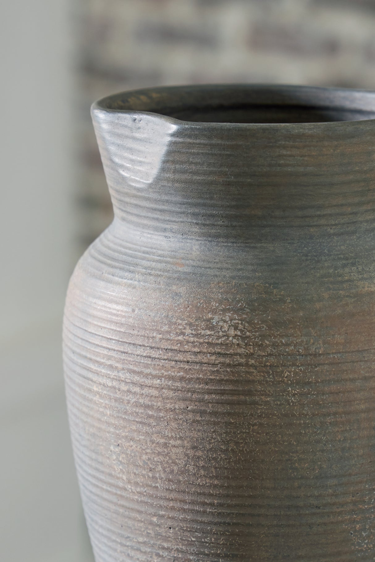 Brickmen Antique Gray Vase from Ashley - Luna Furniture