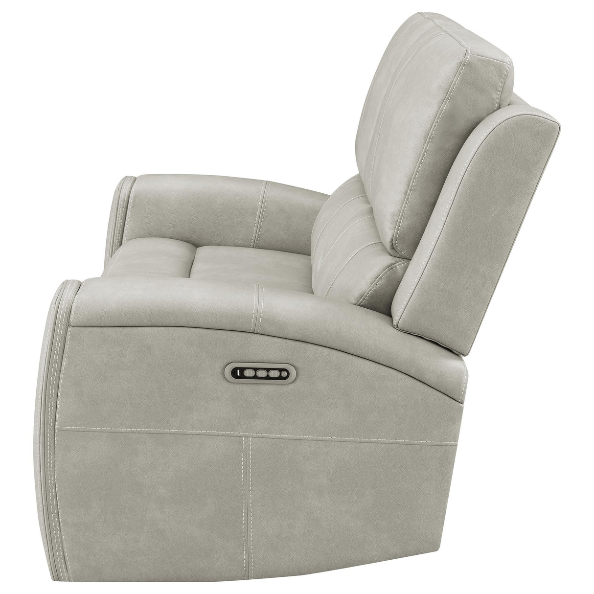 Brickston Gray Triple Power Reclining Loveseat from Coaster - Luna Furniture