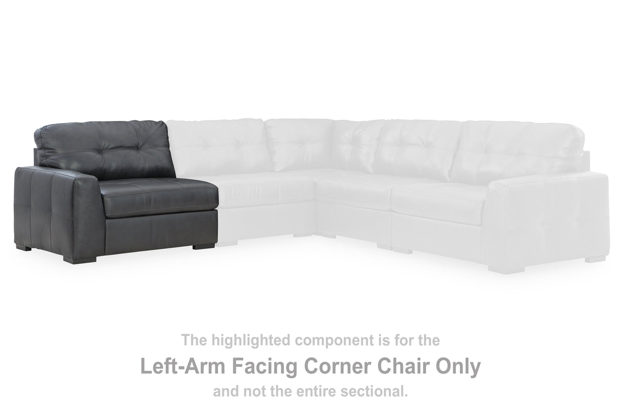 Brindley Pier Fog Left-Arm Facing Corner Chair from Ashley - Luna Furniture