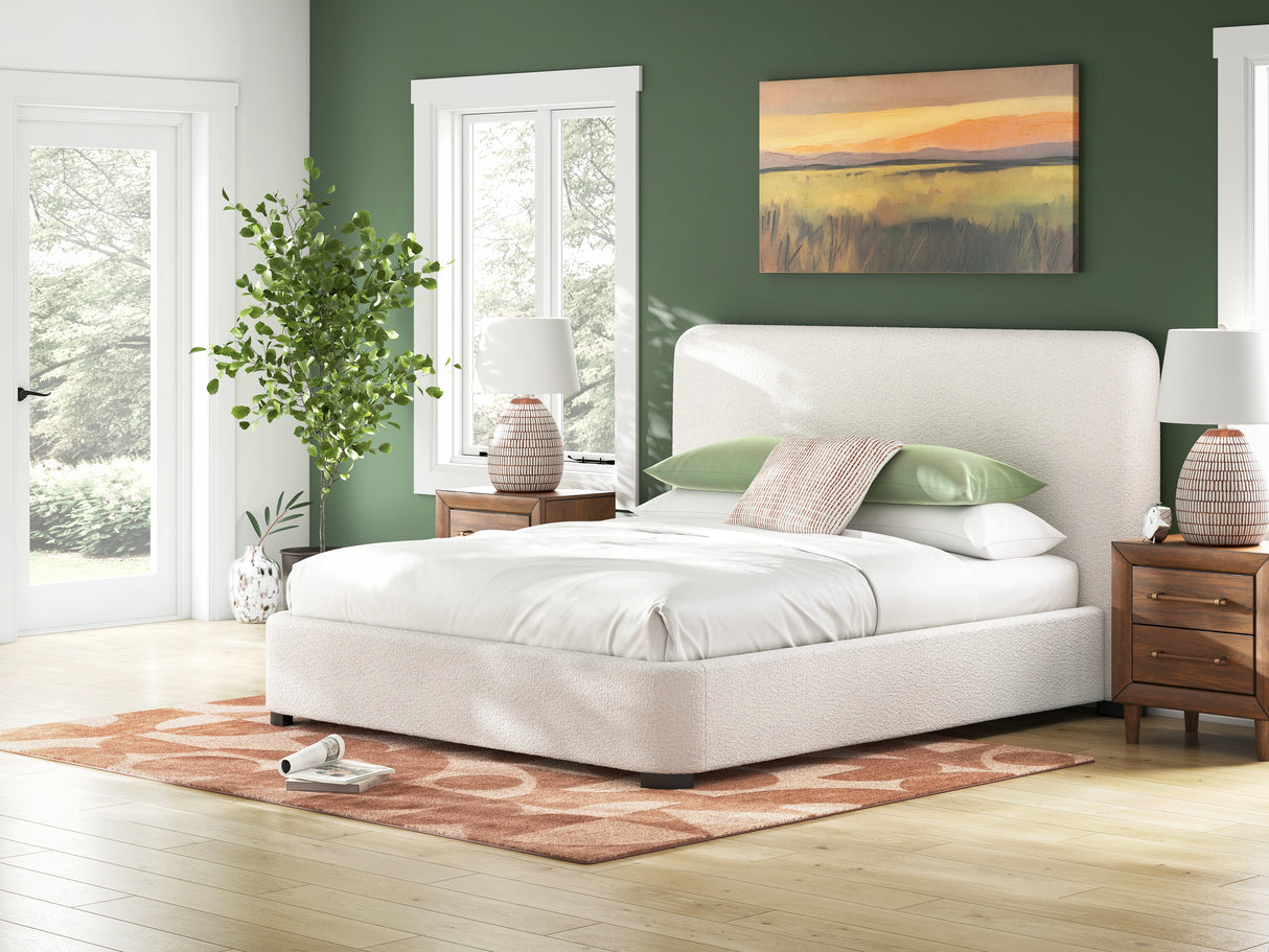 Brintstreet Beige California King Upholstered Bed from Ashley - Luna Furniture