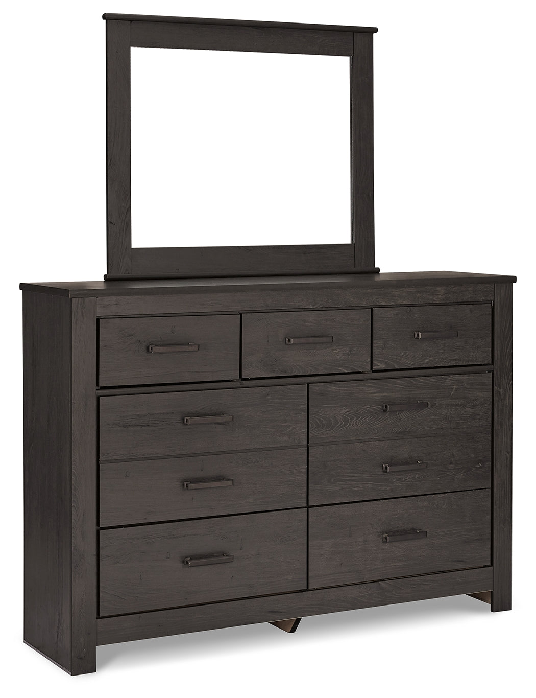Brinxton Charcoal Dresser, Mirror and Nightstand from Ashley - Luna Furniture