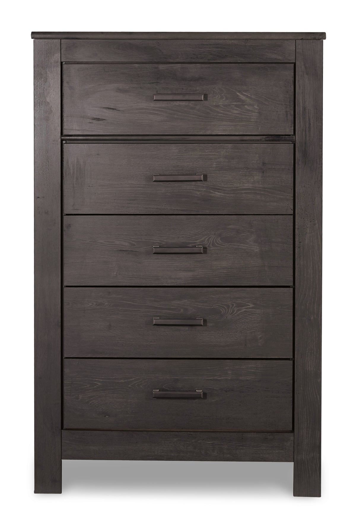 Brinxton Full Panel Headboard Bed with Mirrored Dresser, Chest and Nightstand in Charcoal from Ashley - Luna Furniture