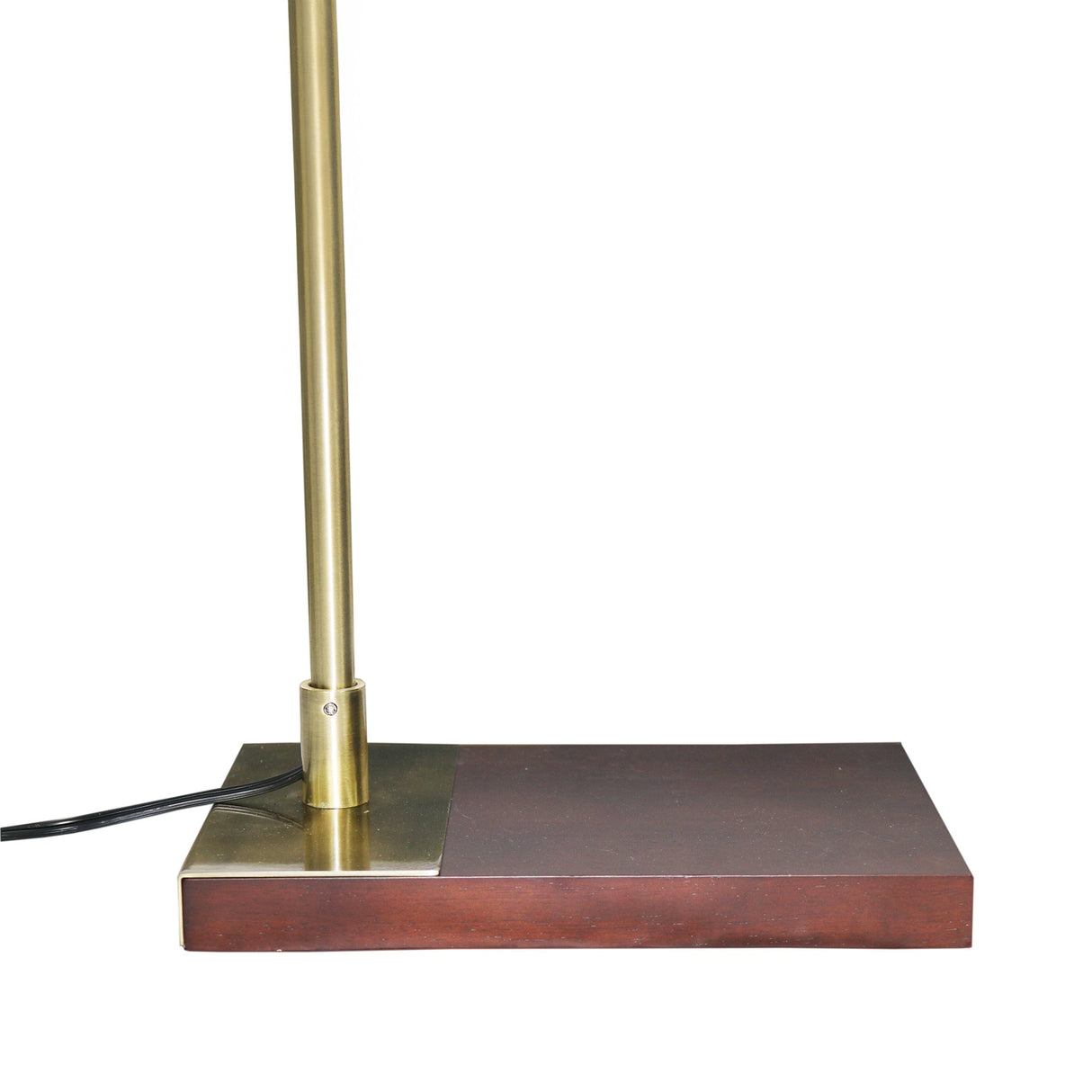 Brizo Bamboo Lampshade Floor Lamp Dark brown and Bronze from Ashcroft Furniture - Luna Furniture