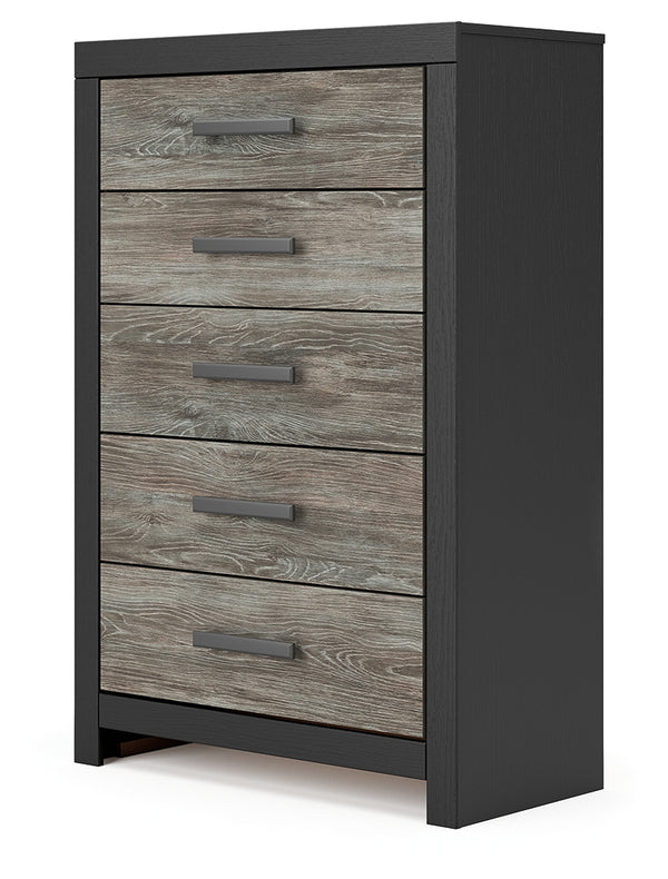 Broachmyn Black/Gray Chest of Drawers