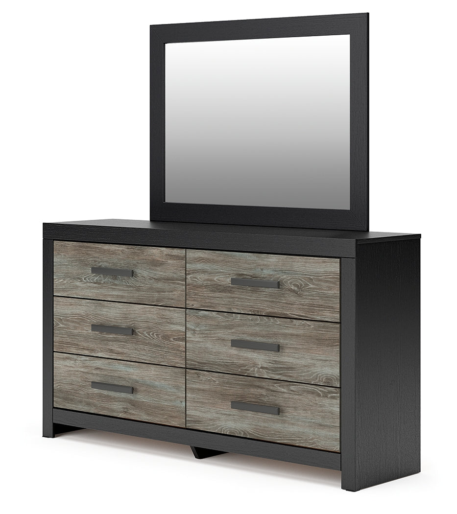 Broachmyn Black/Gray Dresser and Mirror from Ashley - Luna Furniture