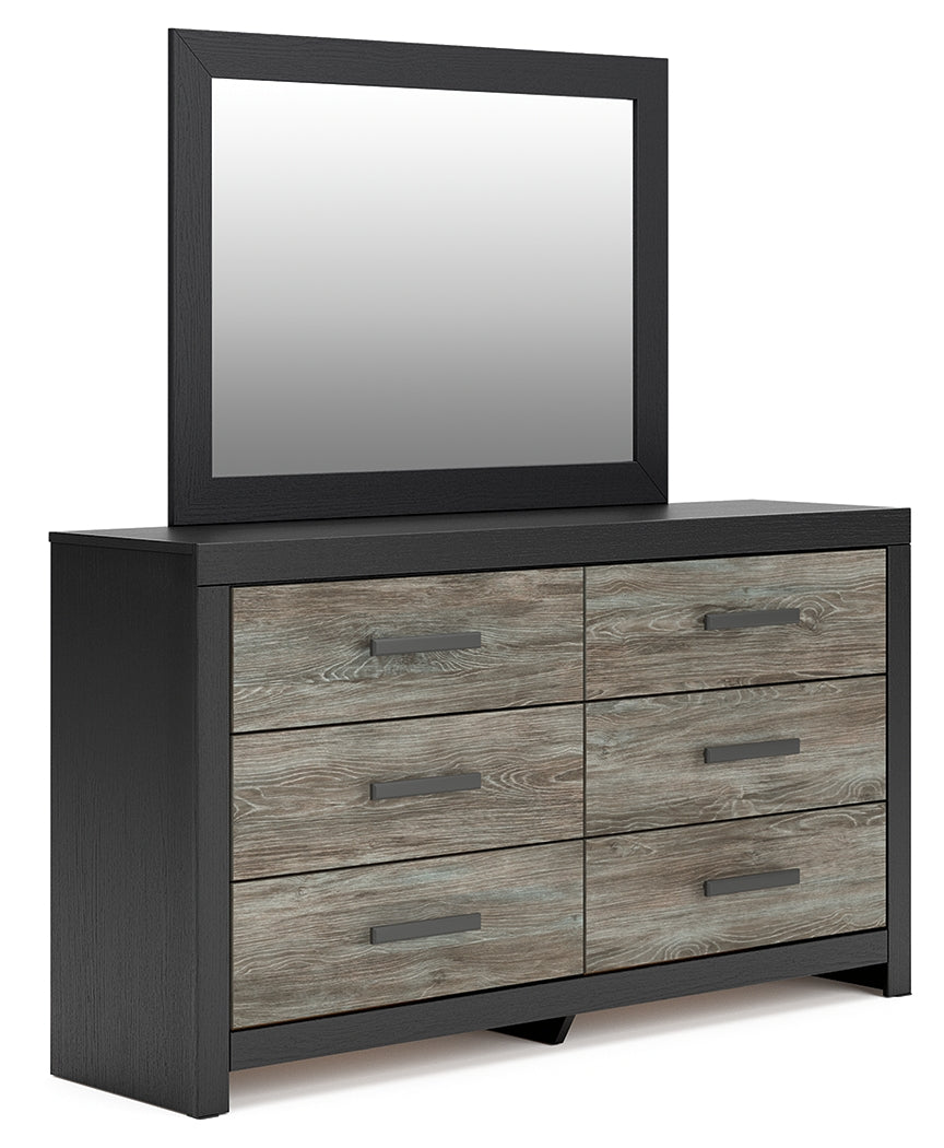 Broachmyn Black/Gray Dresser and Mirror from Ashley - Luna Furniture