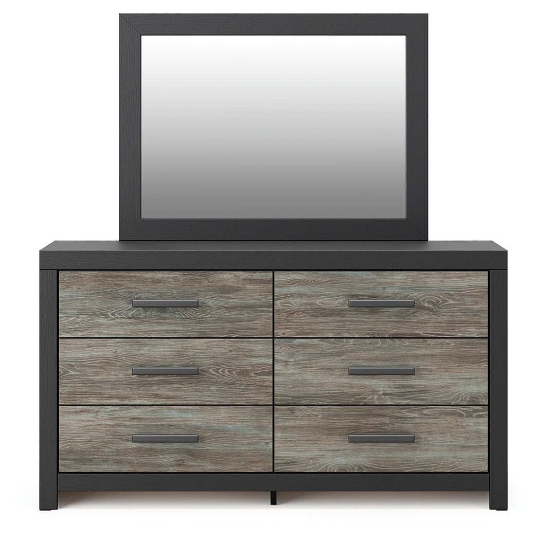 Broachmyn Black/Gray Dresser and Mirror from Ashley - Luna Furniture