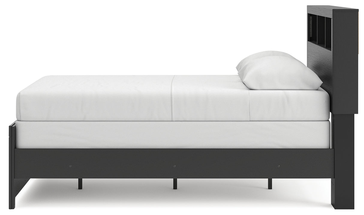 Broachmyn Black/Gray Full Bookcase Bed from Ashley - Luna Furniture