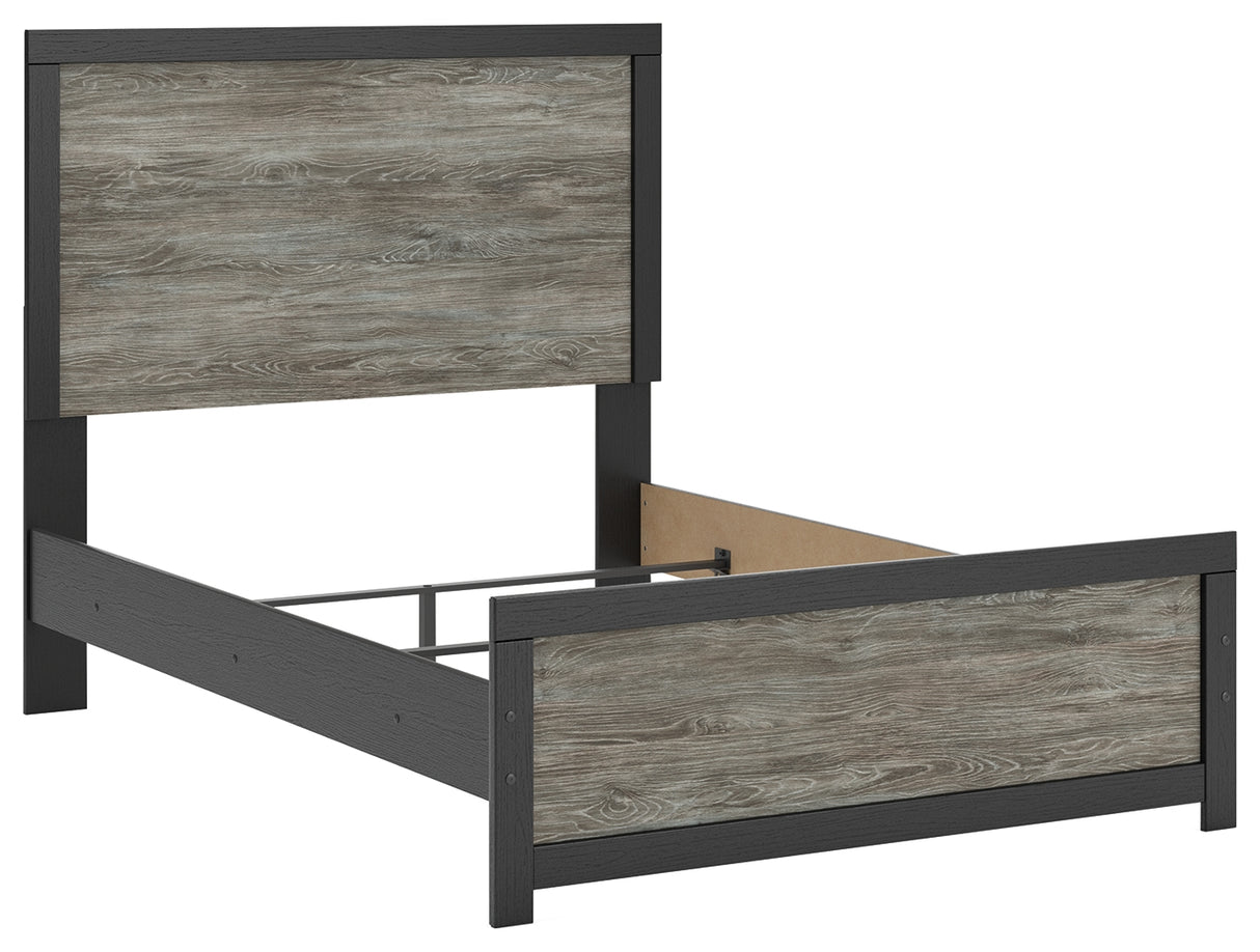 Broachmyn Black/Gray Full Panel Bed from Ashley Furniture - Luna Furniture