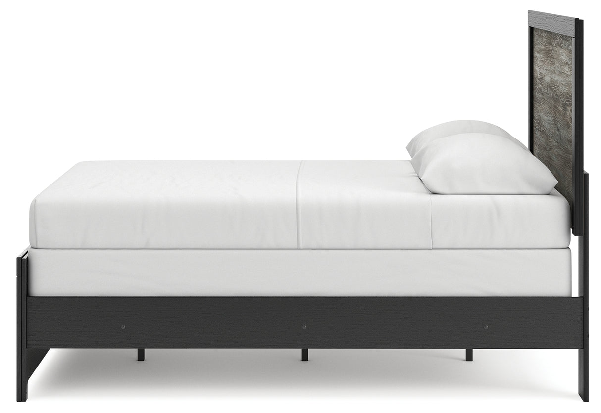 Broachmyn Black/Gray Full Panel Bed from Ashley Furniture - Luna Furniture