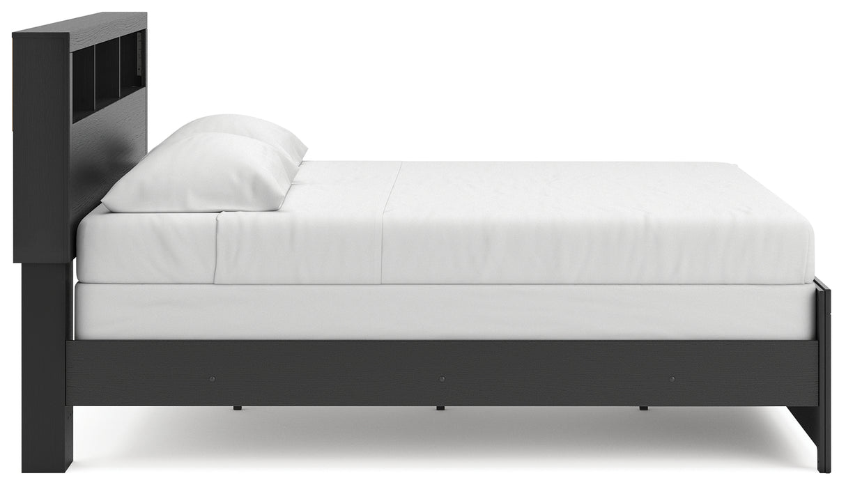 Broachmyn Black/Gray Bookcase Panel Bedroom Set from Ashley - Luna Furniture