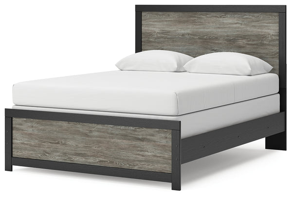 Broachmyn Black/Gray Queen Panel Bed