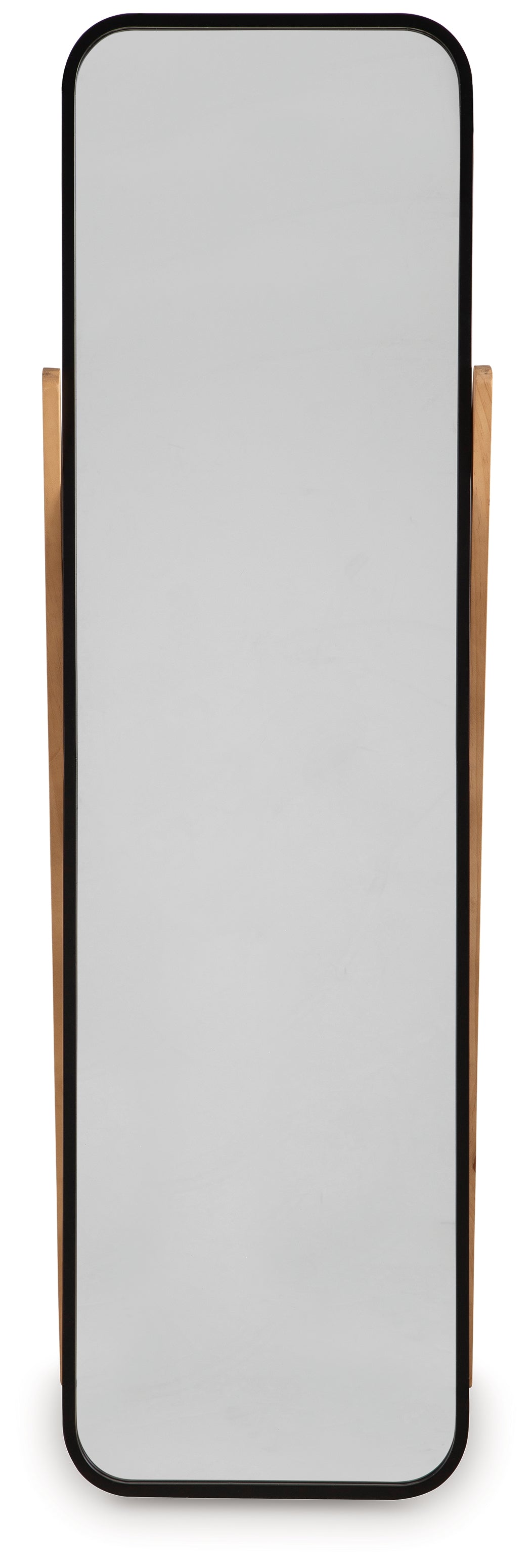 Bronick Black/Brown Floor Mirror from Ashley - Luna Furniture
