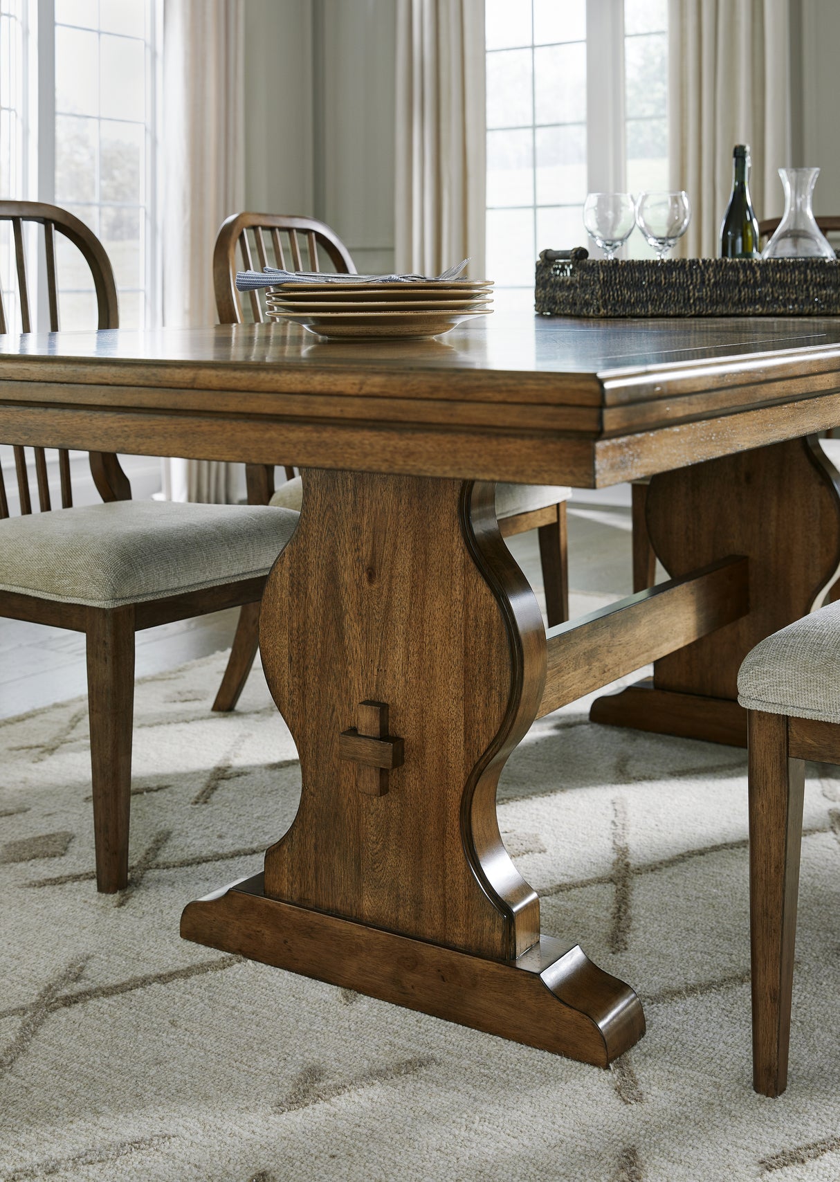 Sturlayne Brown Dining Table and 4 Chairs from Ashley - Luna Furniture