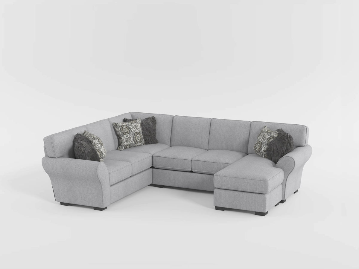 Kieran Gray 2-Piece Reversible Sectional from Homelegance - Luna Furniture