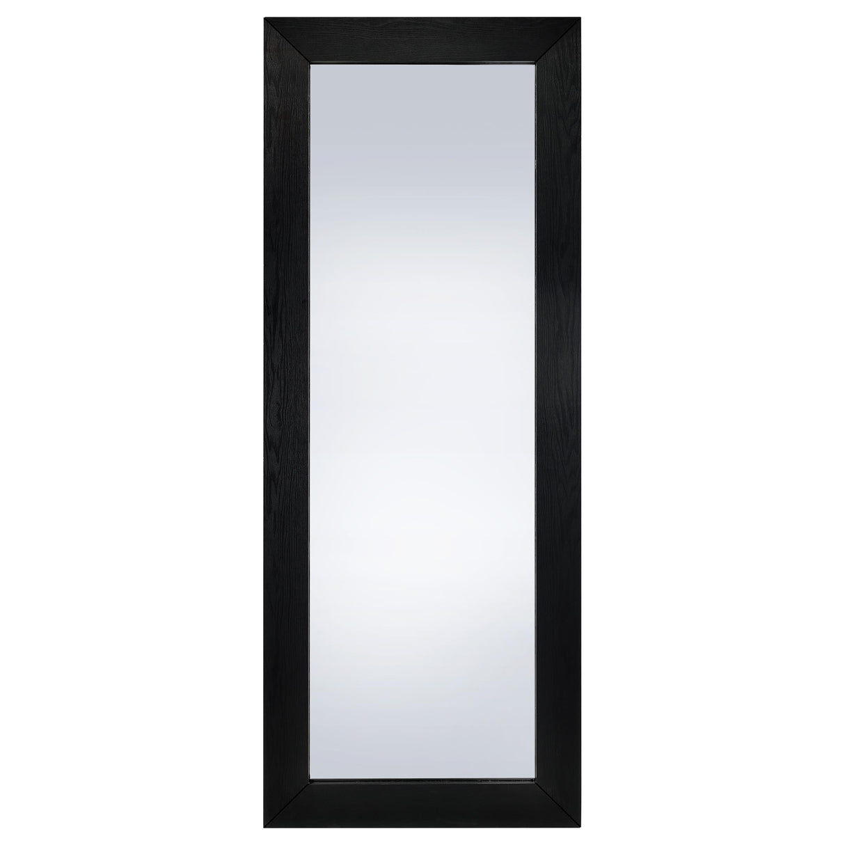 Cadence Black Oak Tempered Glass Full Length Standing Mirror from Coaster - Luna Furniture