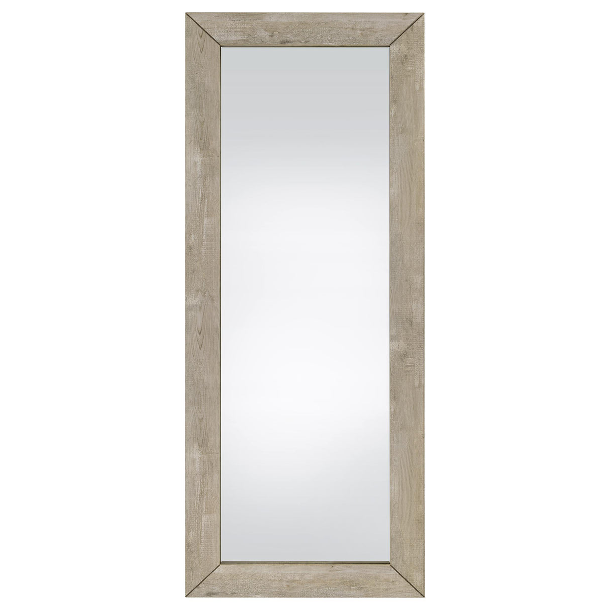 Cadence Gray Tempered Glass Washed Oak Full Length Standing Mirror from Coaster - Luna Furniture