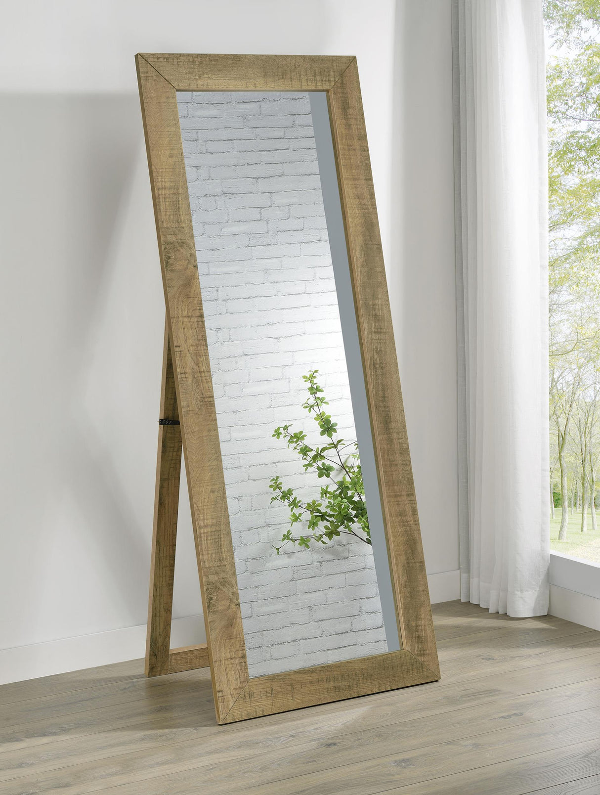 Cadence Mango Tempered Glass Full Length Standing Mirror from Coaster - Luna Furniture