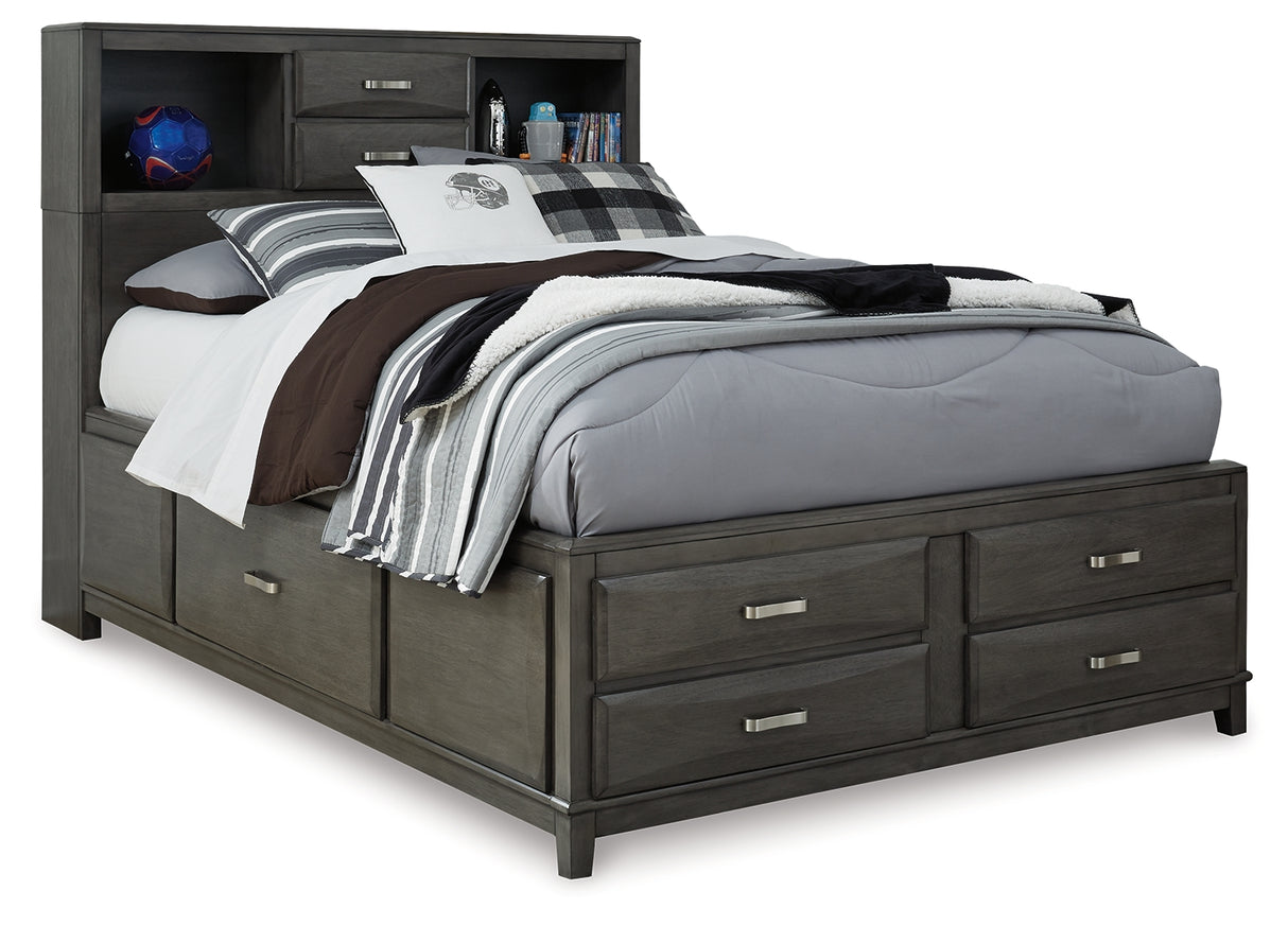 Caitbrook Gray Full Storage Bed and Chest from Ashley - Luna Furniture