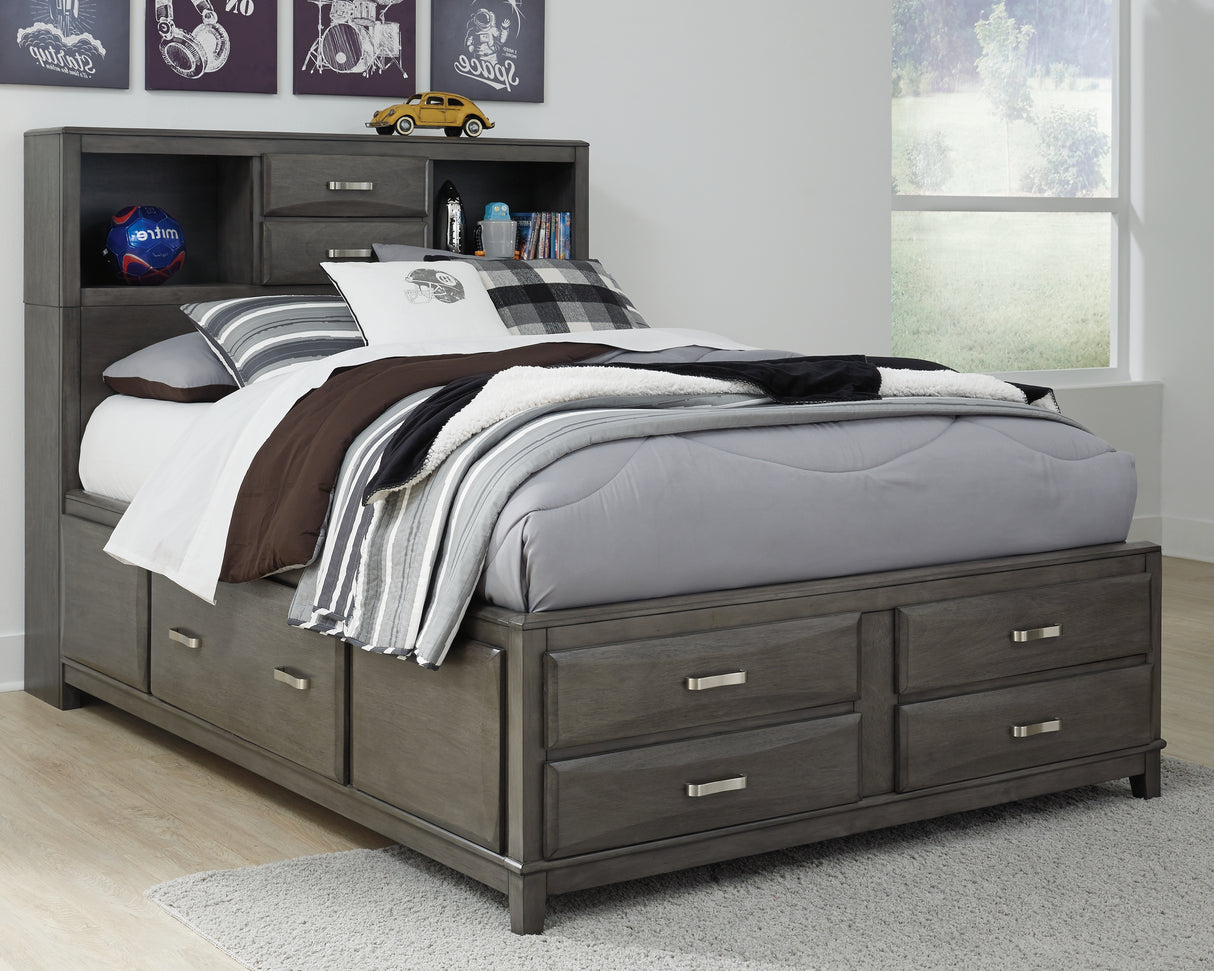 Caitbrook Gray Full Storage Bed and Chest from Ashley - Luna Furniture