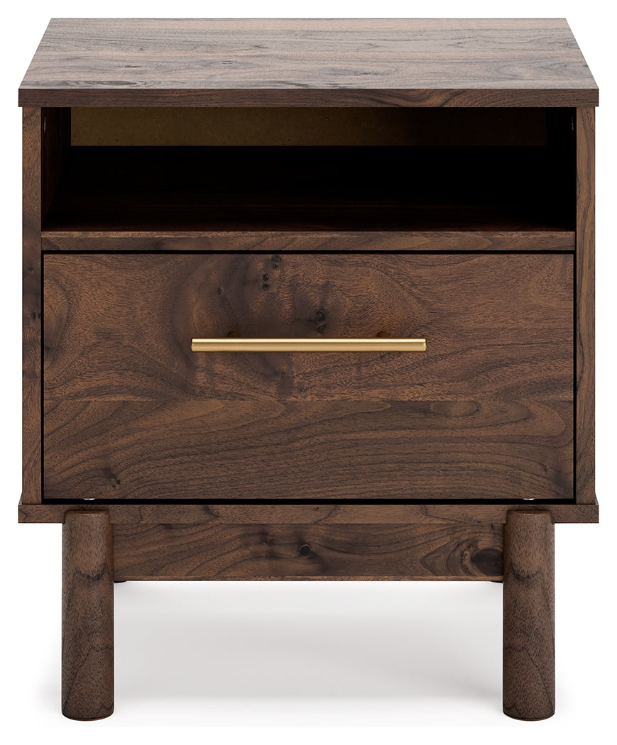 Calverson Mocha Full Panel Headboard with Dresser, Chest and Nightstand from Ashley - Luna Furniture
