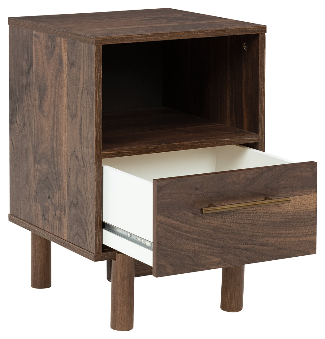 Calverson Mocha Full Panel Headboard with Dresser, Chest and Nightstand from Ashley - Luna Furniture