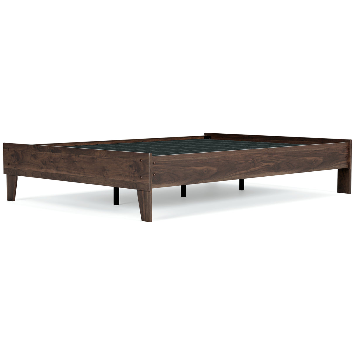 Calverson Full Platform Bed with Mattress in Mocha from Ashley - Luna Furniture