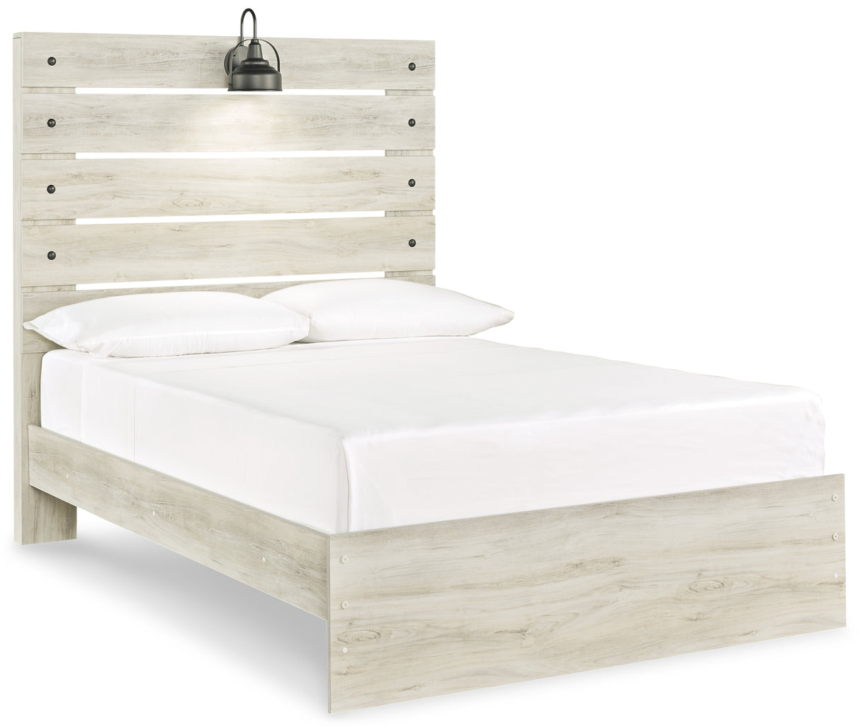 Cambeck Full Panel Bed with Dresser in Whitewash from Ashley - Luna Furniture