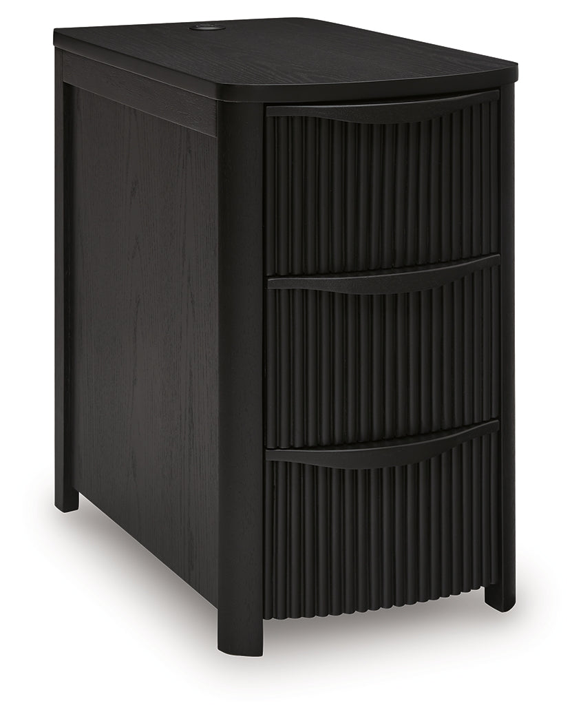 Camdill Black Chairside End Table from Ashley - Luna Furniture