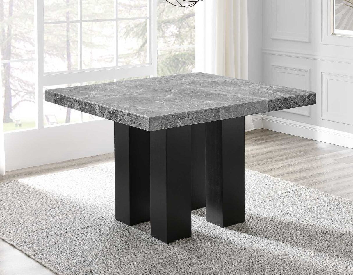 Camila Blue/Gray Square Marble Top Counter Height Set from Steve Silver - Luna Furniture
