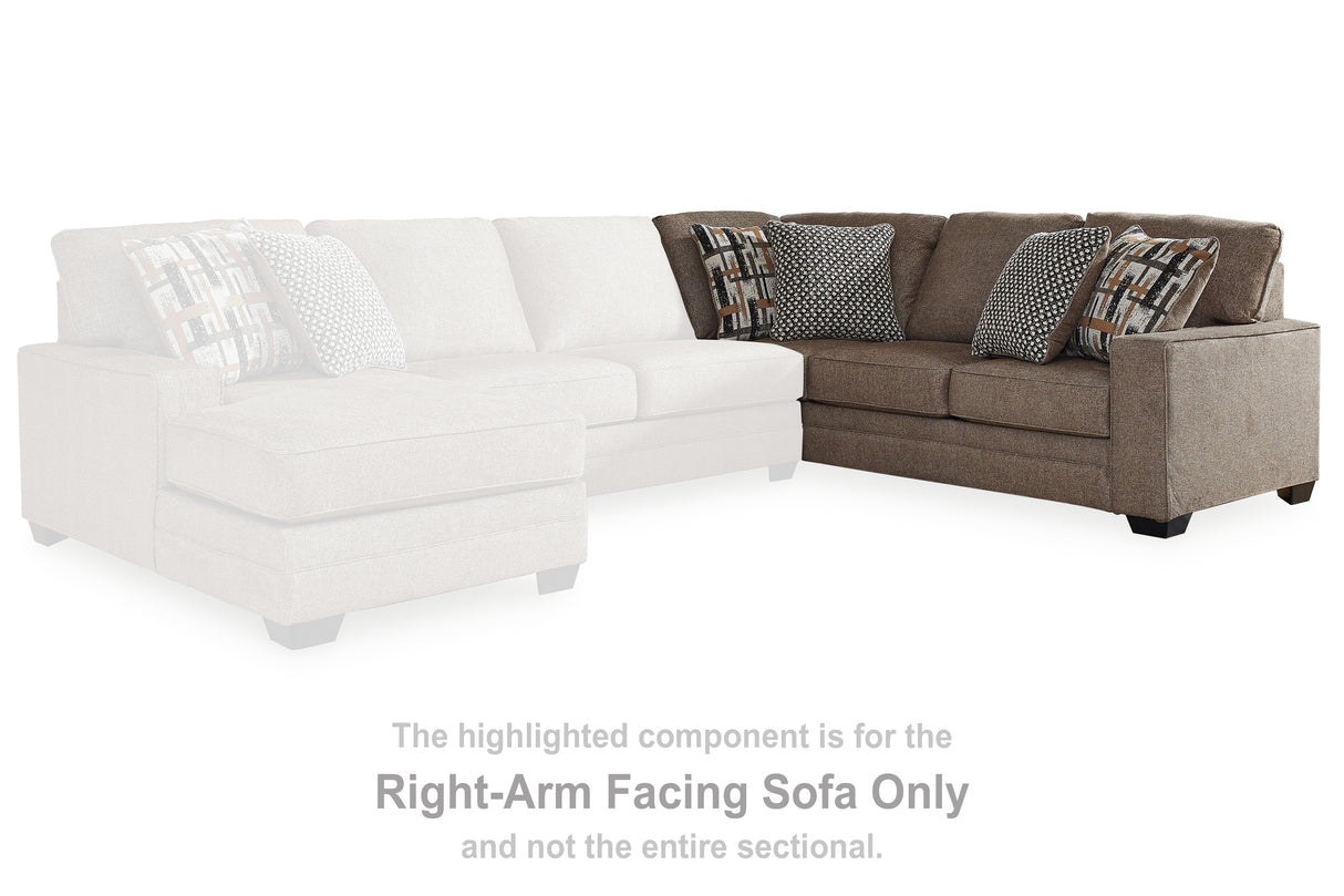 Cannonbrook Nutmeg Right-Arm Facing Sofa from Ashley - Luna Furniture