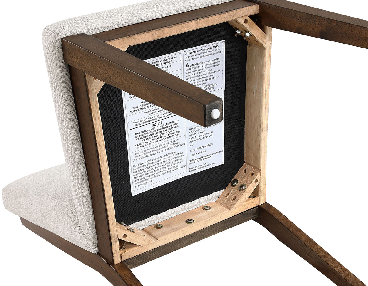 Canton Mocha 5-Piece Upholstered Dining Set from Steve Silver - Luna Furniture