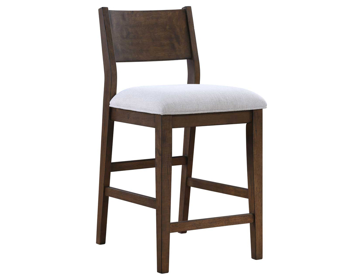 Canton Mocha 24" Upholstered Counter Stool, Set of 2 from Steve Silver - Luna Furniture