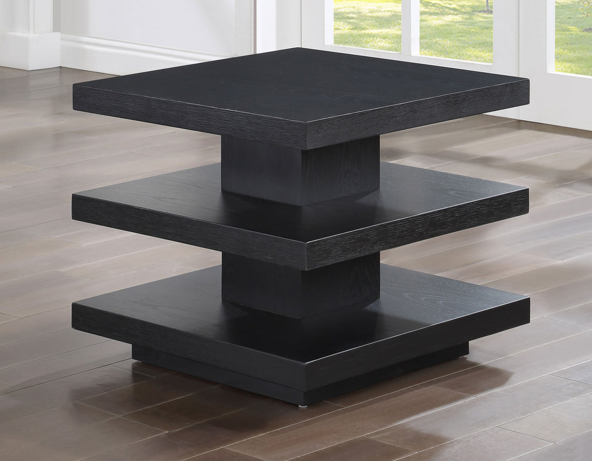 Canyon End Table, Black from Steve Silver - Luna Furniture