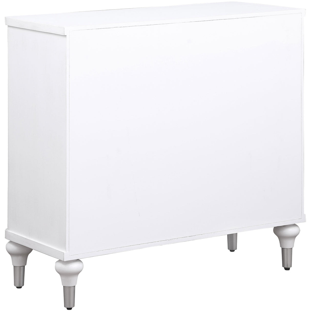 Cardella Distressed White 2-Door Mandala Accent Cabinet from Coaster - Luna Furniture