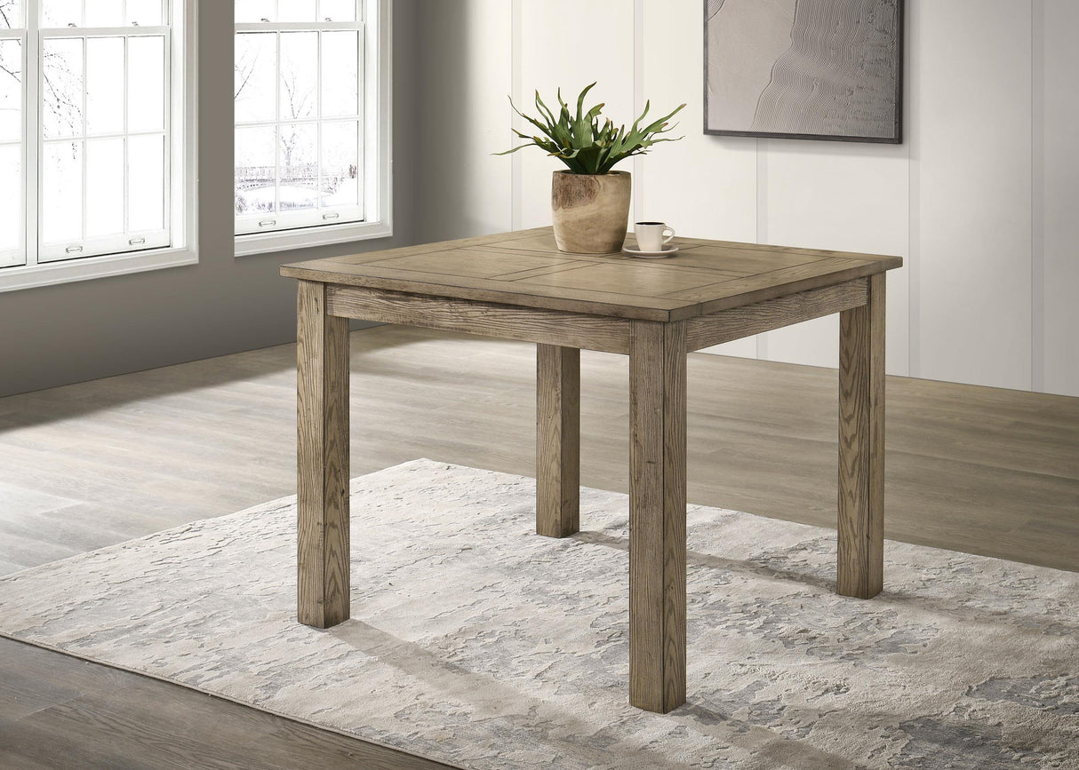 Cardova Vineyard Oak Square Counter Height Dining Table from Coaster - Luna Furniture