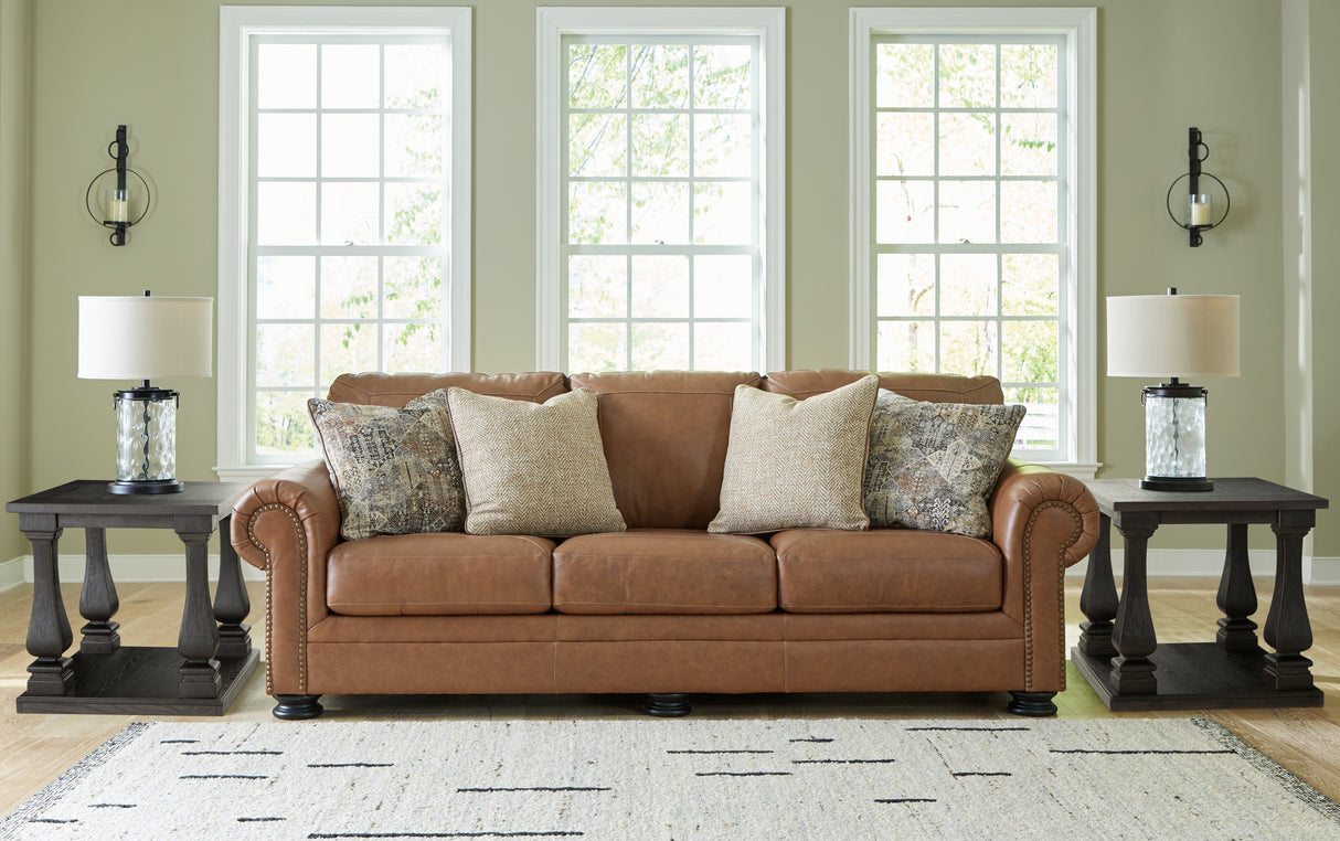 Carianna Sofa, Loveseat, Chair and Ottoman in Caramel from Ashley - Luna Furniture