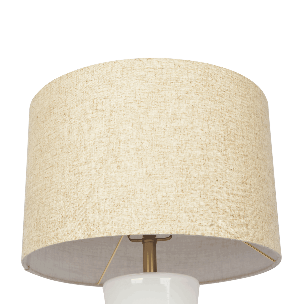 Cascade Glass Lamp Golden Base Off White Glass Table Lamp from Midinmod - Luna Furniture